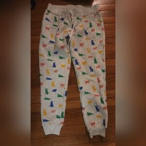 Cat print sweatpants